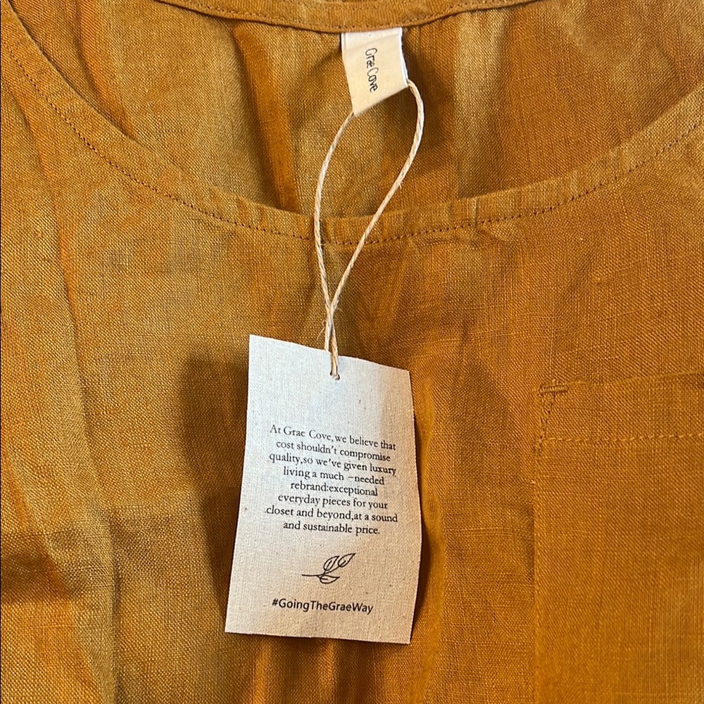 100% linen Grae Cove sheath dress - Picture 3 of 3